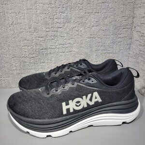 Hoka One Gaviota 5 Men's Size US 14D Black White Athletic Sneakers 1127929BWHT